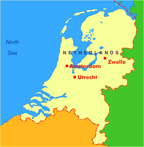 Map of the Netherlands